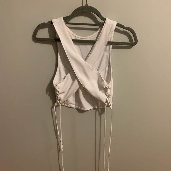 Free people white halter top crop top - Picture 1 of 4
